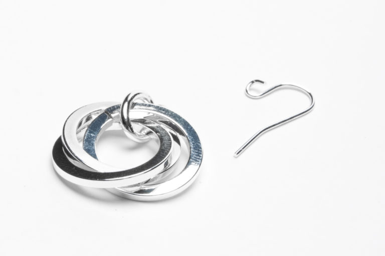 FCNR1051- Small Fish Hook Earring Converter Silver Example (5)