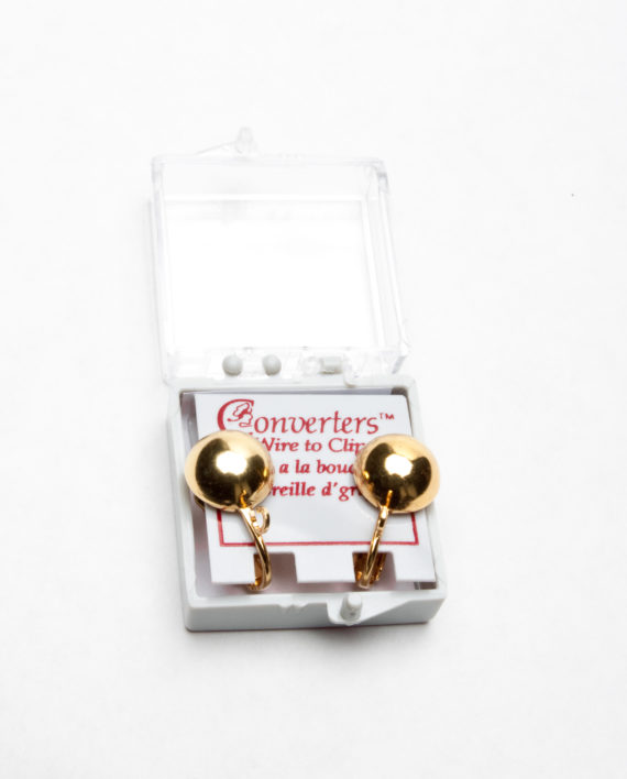 FCNG1052- Med. Fish Hook Earring Converter Gold